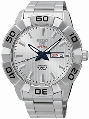 Seiko Watches : SRPA49J1 Automatic 24 Jewels Day Date Stainless Steel Men Watch