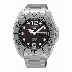Seiko Watches : SRPB33J1 Automatic 24 Jewels Day Date Stainless Steel Men Watch