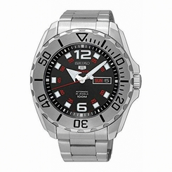 Seiko Watches : SRPB33K1 Automatic 24 Jewels Day Date Stainless Steel Men Watch
