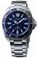 Seiko Watches : SRPB49K1 Automatic Samurai Deep Blue Diver Stainles Steel Men Watch