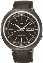 Seiko Watches : SRPC15K1 Limited Edition of 1969 Pieces Recraft Automatic Day Date Black Leather Men Watch