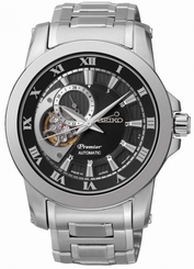 Seiko Watches : SSA215J1 Automatic 24 Jewels Open Heart Dial Stainless Steel Men Watch