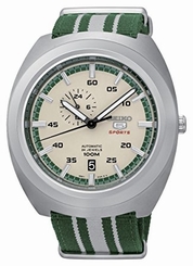 Seiko Watches : SSA285J1 Automatic 24 Jewels Beige Dial Date Nylon Men Watch