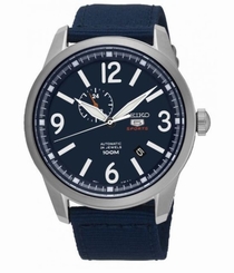 Seiko Watches : SSA301K1 Automatic 24 Jewels Date Blue Nylon Men Watch