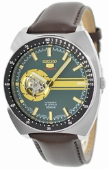 Seiko Watches : SSA333J1 Automatic 24 Jewels Open Heart Dial Brown Leather Men Watch