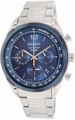 Seiko Watches : SSB091P1 Quartz Chronograph Date Stainless Steel Men Watch
