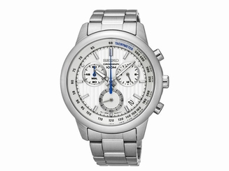 Seiko Watches : SSB203P1 Quartz Chronograph Date Stainless Steel Men Watch