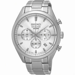Seiko Watches : SSB221P1 Quartz Chronograph Date Stainless Steel Men Watch