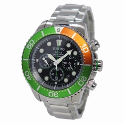 Seiko Watches : SSC237P1 Solar Chronograph Diver Date Stainless Steel Men Watch