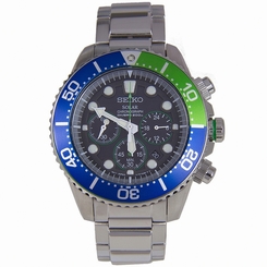 Seiko Watches : SSC239P1 Solar Chronograph Diver Date Stainless Steel Men Watch
