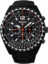 Seiko Watches : SSC263P1 Solar Chronograph Date Stainless Steel Men Watch