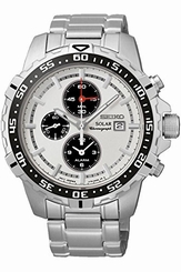 Seiko Watches : SSC297P1 Solar Chronograph Date Stainless Steel Men Watch