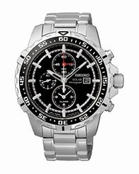 Seiko Watches : SSC299P1 Solar Chronograph Alarm Stainless Steel Men Watch