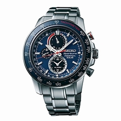 Seiko Watches : SSC355P1 Solar Chronograph Perpetual Stainless Steel Men Watch