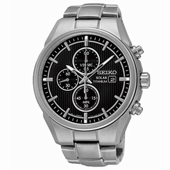 Seiko Watches : SSC367P1 Solar Chronograph Date Titanium Men Watch