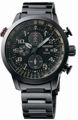 Seiko Watches : SSC419P1 Solar Chronograph Date Stainless Steel Men Watch