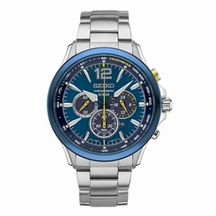 Seiko Watches : SSC505 Jimmie Johnson Special Edition Solar Chronograph Stainless Steel Men Watch