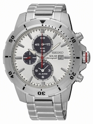 Seiko Watches : SSC553P1 Solar Chronograph Date Stainless Steel and Ceramic Men Watch