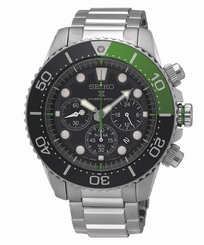 Seiko Watches : SSC615P1 Solar Chronograph Date Stainless Steel Men Watch