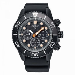 Seiko Watches : SSC673P1 The Black Series Limited Edition Solar Chronograph Black Rubber Men Watch
