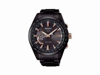 Seiko Watches : SSE113J1 GPS Solar World Time Date Titanium Men Watch