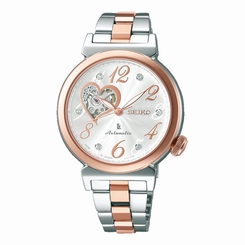 Seiko Watches : SSVM022 Automatic Swarovski Crystals Dial Two Tone Stainless Steel Women Watch