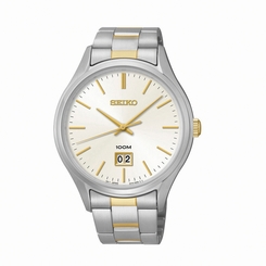 Seiko Watches : SUR025P1 Quartz Analog Date Two Tone Stainless Steel Men Watch