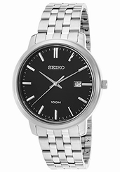 Seiko Watches : SUR109P1 Quartz Analog Date Stainless Steel Men Watch