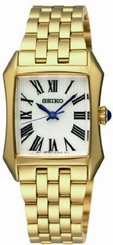 Seiko Watches : SXGP22P1 Quartz Roman Numerals Dial Gold Tone Stainless Steel Women Watch