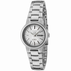 Seiko Watches : SYMK13K1 Automatic 21 Jewels Analog Day Date Stainless Steel Women Watch