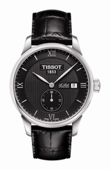 Tissot Watches : T006.428.16.058.01 Automatic Small Second Date Black Leather Men Watch