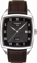 Tissot Watches : T006.707.16.053.00 Automatic Brown Leather Strap Men Watch