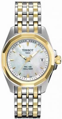 Tissot Watches : T008.010.22.111.00 Quartz Mother of Pearl Dial Two Tone Stainless Steel Women Watch