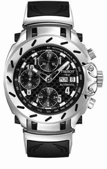 Tissot Watches : T011.414.17.202.00 Automatic Chronograph Day Date Black Rubber Men Watch