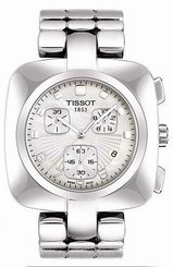 Tissot Watches : T020.317.11.117.00 Odaci-T Bracelet Large Face Chronograph Women Watch