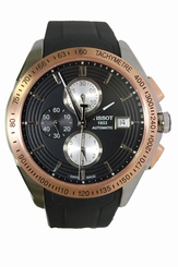 Tissot Watches : T024.427.27.051.00 Black Dial Rubber Band Men Watch
