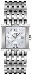 Tissot Watches : T02.1.581.74 Stainlessteel case with Diamond White Mother of Pearl Dial Women Watch