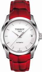 Tissot Watches : T035.207.16.011.01 Leather Automatic Women Watch