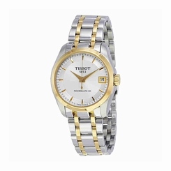 Tissot Watches : T035.207.22.031.00 Silver Dial Two-tone (silver And Yellow Gold Pvd) Stainless St Band Women Watch