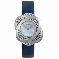 Tissot Watches : T03.1.235.80 Quartz Analog Flower Blue Women Watch