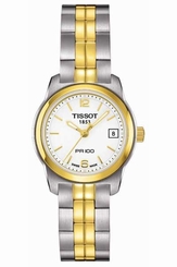 Tissot Watches : T049.210.22.017.00 Two Tone Bracelet Stainless Steel Quartz Women Watch