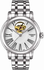 Tissot Watches : T050.207.11.033.00 Automatic Open Heart Roman Numerals Women Watch