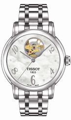Tissot Watches : T050.207.11.116.00 Automatic Open Heart Diamond Arabic Numerals Women Watch
