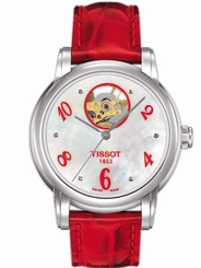 Tissot Watches : T050.207.16.116.03 Automatic Leather , Diamond Index Women Watch