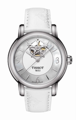 Tissot Watches : T050.207.17.117.04 Powermatic 80 White Leather Women Watch