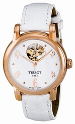Tissot Watches : T050.207.36.017.00 Automatic Leather, Gold Tone Women Watch