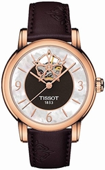 Tissot Watches : T050.207.37.117.04 Automatic Powermatic 80 Diamond Brown Leather Women Watch