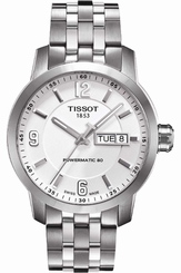 Tissot Watches : T055.430.11.017.00 Automatic Day Date Powermatic 80 Stainless Steel Men Watch