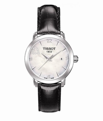 Tissot Watches : T057.210.16.117.01 Leather Diamond Decorated Women Watch