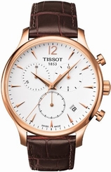 Tissot Watches : T063.617.36.037.00 Chronograph Leather Quartz Men Watch